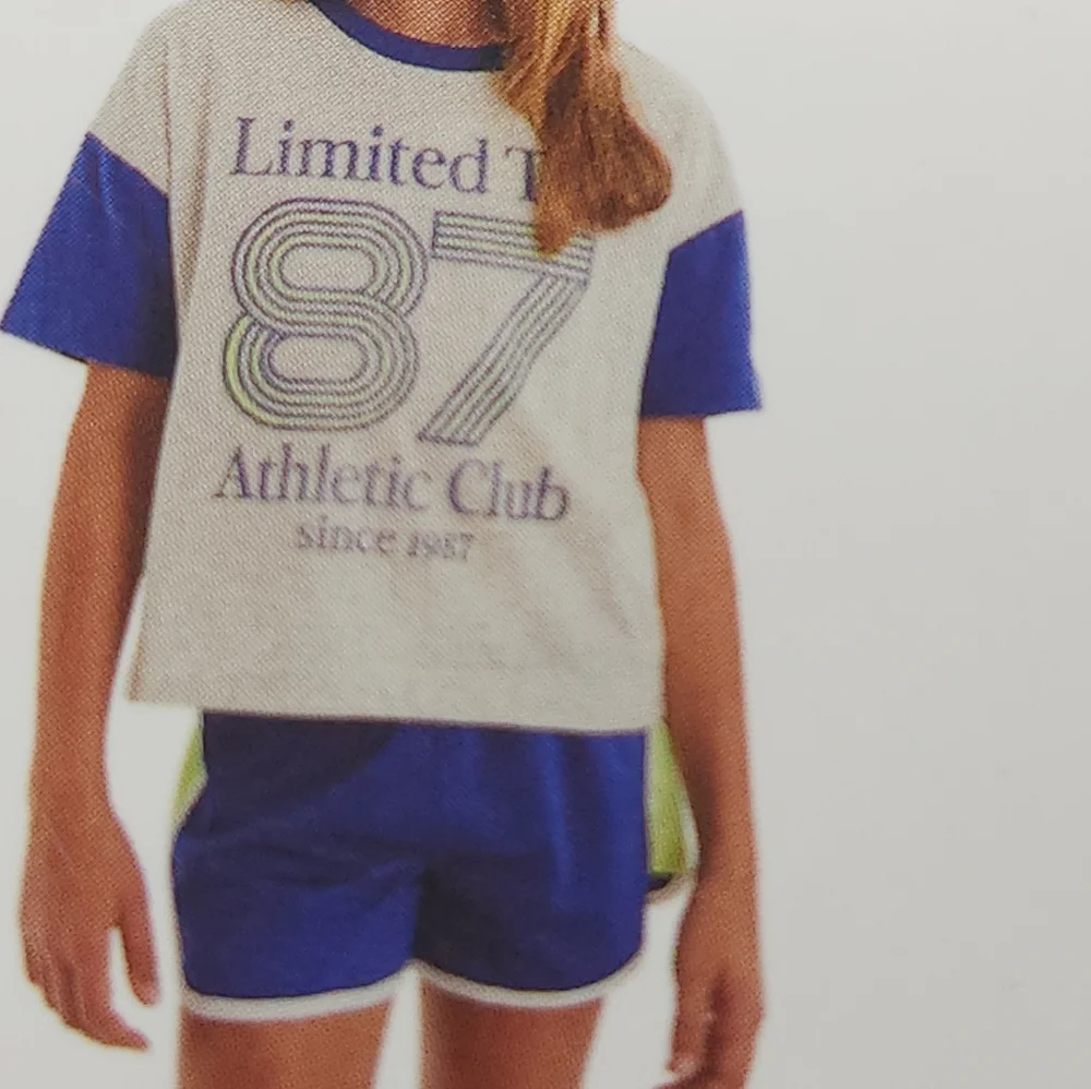 Limited Too Girls 2 Piece Active Set T-Shirt & Mesh Shorts Size L (12/14)